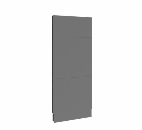 cloison acoustique démontable Mobil élément de liaison, hauteur x largeur 2500 x 1000 mm, paroi RAL7037 gris poussière