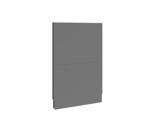 cloison acoustique démontable Mobil élément de liaison, hauteur x largeur 2000 x 1250 mm, paroi RAL7037 gris poussière