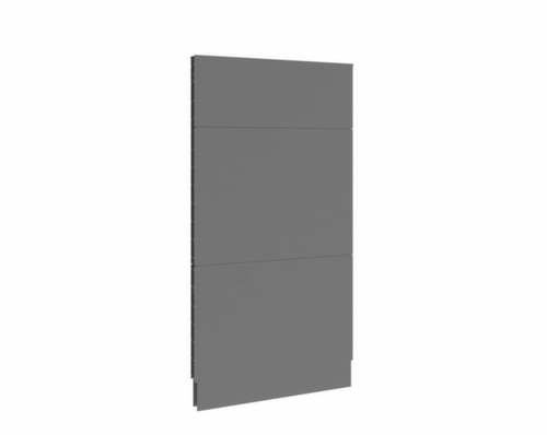 cloison acoustique démontable Mobil élément de liaison, hauteur x largeur 2500 x 1250 mm, paroi RAL7037 gris poussière