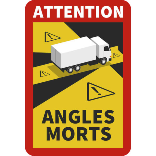 Panneau d'avertissement SafetyMarking® « Attention Angles Morts » L