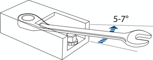 GEDORE 7 UR 13 Clé à fourche à cliquet L