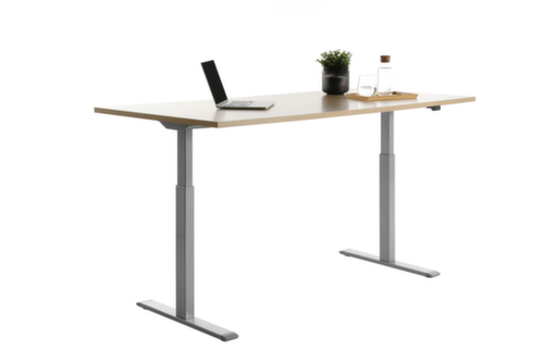 Topstar bureau à hauteur réglable électriquement E-Table Smart avec piètement en T  L