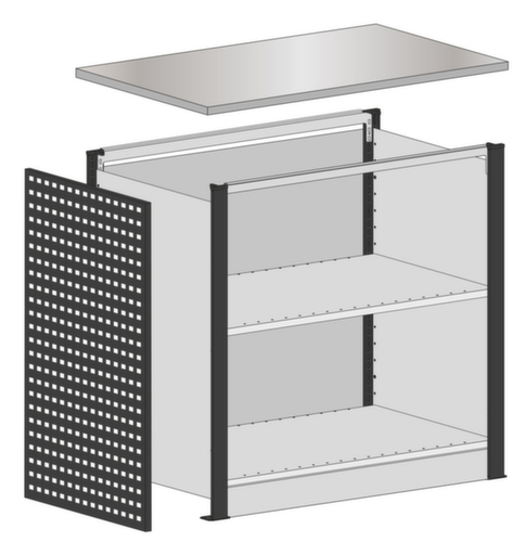 SCHULTE kit de banque d’accueil MULTIplus de construction modulaire  L