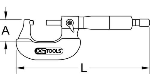 KS Tools Outside micrometer  L
