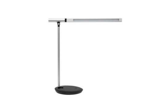 MAUL lampe de bureau à DEL avec variateur MAULrubia colour vario, lumière blanc froid à blanc chaud, argent/noir  L