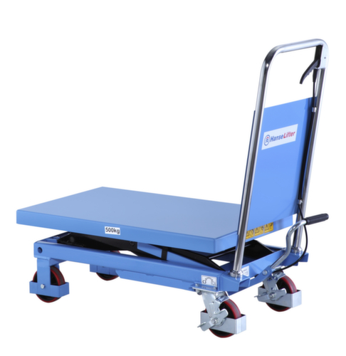 Hanselifter Table élévatrice avec entraînement manuel, 500 kg force, 855x500 mm  L