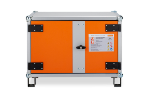 Cemo armoire de stockage de batteries lithium-ion antidéflagrante lockEX 8/5 à manutentionner, hauteur x largeur x profondeur 520 x 800 x 660 mm  L