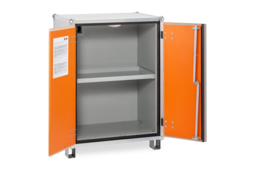 Cemo armoire de stockage de batteries lithium-ion antidéflagrante lockEX 8/10 à manutentionner, hauteur x largeur x profondeur 1110 x 800 x 660 mm  L