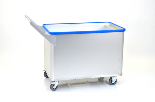 Gmöhling Chariot conteneur aluminium G®-ERGO à tablette sur ressort L