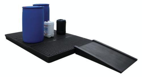 Lacont Rampe d'accès au bac de collecte de PE, largeur 810 mm