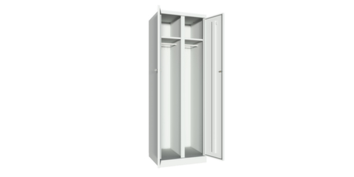 PAVOY Armoire à vêtements/linge Basis Plus à 2 compartiments, largeur de compartiment 300 mm  L