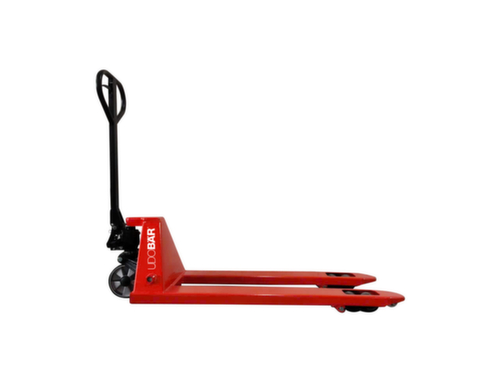 UDOBÄR Transpalette, 2500 kg force, polyuréthane/nylon L