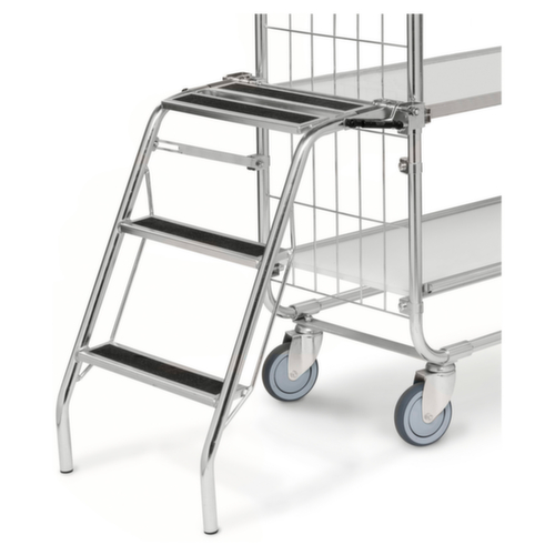 Marchepied pour chariot modulable étroit de préparation de commandes  L