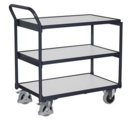 VARIOfit Chariot à plateaux ESD 835x490 mm, force 250 kg, 3 plateaux