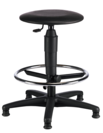 Topstar Tabouret, assise noir, patins