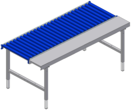 Rocholz table pour convoyeur à rouleaux à hauteur réglable, largeur x profondeur 1955 x 920 mm