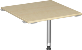 Gera Angle de liaison anguleux Milano 90° pour piètement 4 pieds, largeur x profondeur 800 x 800 mm, plaque érable