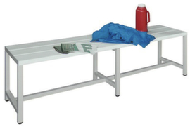 PAVOY Banc de vestiaire Basis RAL7035 avec bandes en plastique