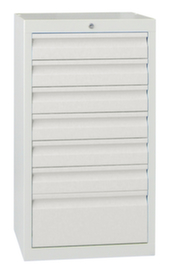 PAVOY Armoire à tiroirs Basis RAL7035, 7 tiroir(s), RAL7035 gris clair/RAL7035 gris clair