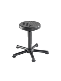 meychair Tabouret Assistent A9, assise noir, patins