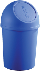 helit Poubelle « Push », 6 l, bleu