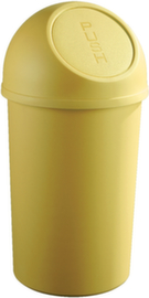 helit Poubelle « Push », 25 l, jaune