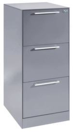 C+P Armoire pour dossiers suspendus Asisto, 3 extensions, RAL7035 gris clair/RAL7035 gris clair