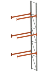 META Rayonnage à palettes MULTIPAL pour 4 palettes, largeur 1825 mm, 4 niveaux de stockage