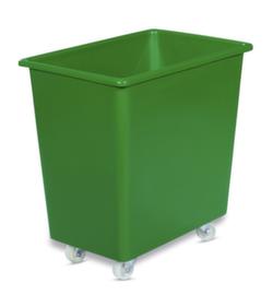 Cuve rectangulaire mobile de qualité alimentaire, capacité 135 l, vert