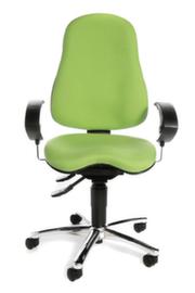 Topstar siège de bureau pivotant Sitness 10 avec mécanisme de contact permanent, vert pomme