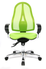 Topstar siège de bureau pivotant Sitness 15 avec mécanisme de contact permanent, Dossier maille, vert pomme