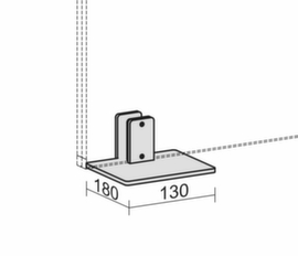 Gera pied de table Pro pour cloison