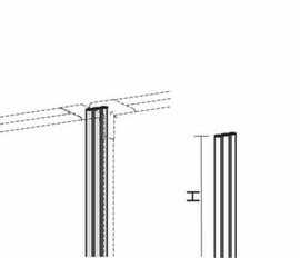 Gera liaison linéaire Pro BasicLine pour cloison, hauteur 400 mm