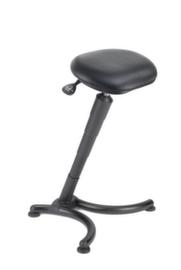 meychair Aide à la station debout Futura Professional avec colonne inclinée, hauteur d’assise 620 - 830 mm, assise noir