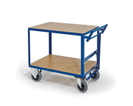 Rollcart Chariot à plateaux avec frein type homme mort 1200x800 mm, force 600 kg, 2 plateaux