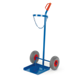 Rollcart Chariot à bouteilles, pour 1 x 33 kg de gaz de propane bouteille, bandage TPE