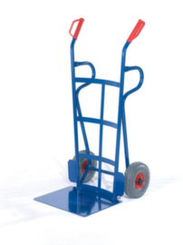 Rollcart Camion à pneus avec une très grande pelle, RAL5010 bleu gentiane, bandage air