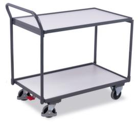 VARIOfit Chariot à plateaux ESD 835x490 mm, force 250 kg, 2 plateaux