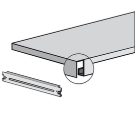 hofe Tablette avec traverses, largeur x profondeur 1325 x 400 mm