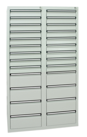 stumpf Armoire à tiroirs ST 410, 26 tiroir(s), RAL7035 gris clair/RAL7035 gris clair