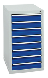 stumpf Armoire à tiroirs ST 410, 8 tiroir(s), RAL7035 gris clair/RAL5010 bleu gentiane