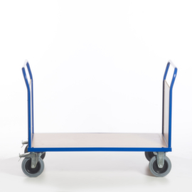 Rollcart Chariot à double ridelle, force 600 kg, plateau longueur x largeur 1200 x 800 mm