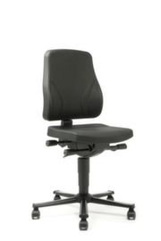 bimos Siège d'atelier pivotant All-In-One Trend 2, assise mousse PU noir, avec roulettes