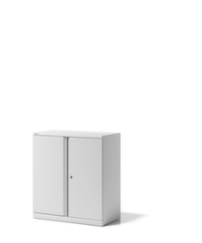 Bisley Armoire de classement Essentials, 2 hauteurs des classeurs, blanc signalisation/blanc signalisation