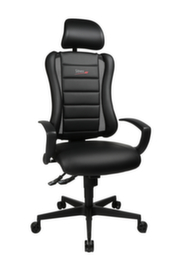 Topstar Siège de bureau pivotant Sitness Racer RS mit AL "Q3" + KS avec appui-tête, noir