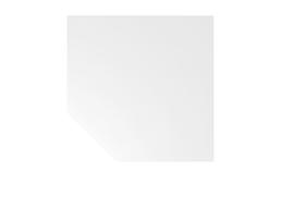 Angle de liaison anguleux XB-Serie avec pied d'appui, largeur x profondeur 1200 x 1200 mm, plaque blanc