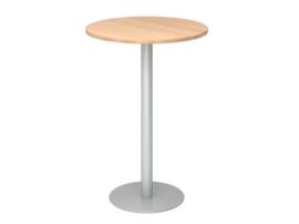 Table haute, Ø 800 mm, panneau chêne