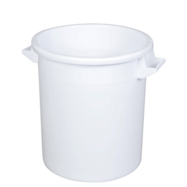 Cuve ronde lavable au lave-vaisselle, blanc, 50 l, rond