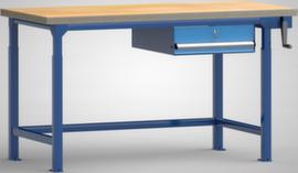 KLW Lutz Établi à hauteur réglable avec tiroirs, 1 tiroir