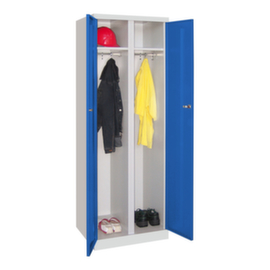 PAVOY Armoire à vêtements/linge Basis Plus à 2 compartiments, largeur de compartiment 300 mm